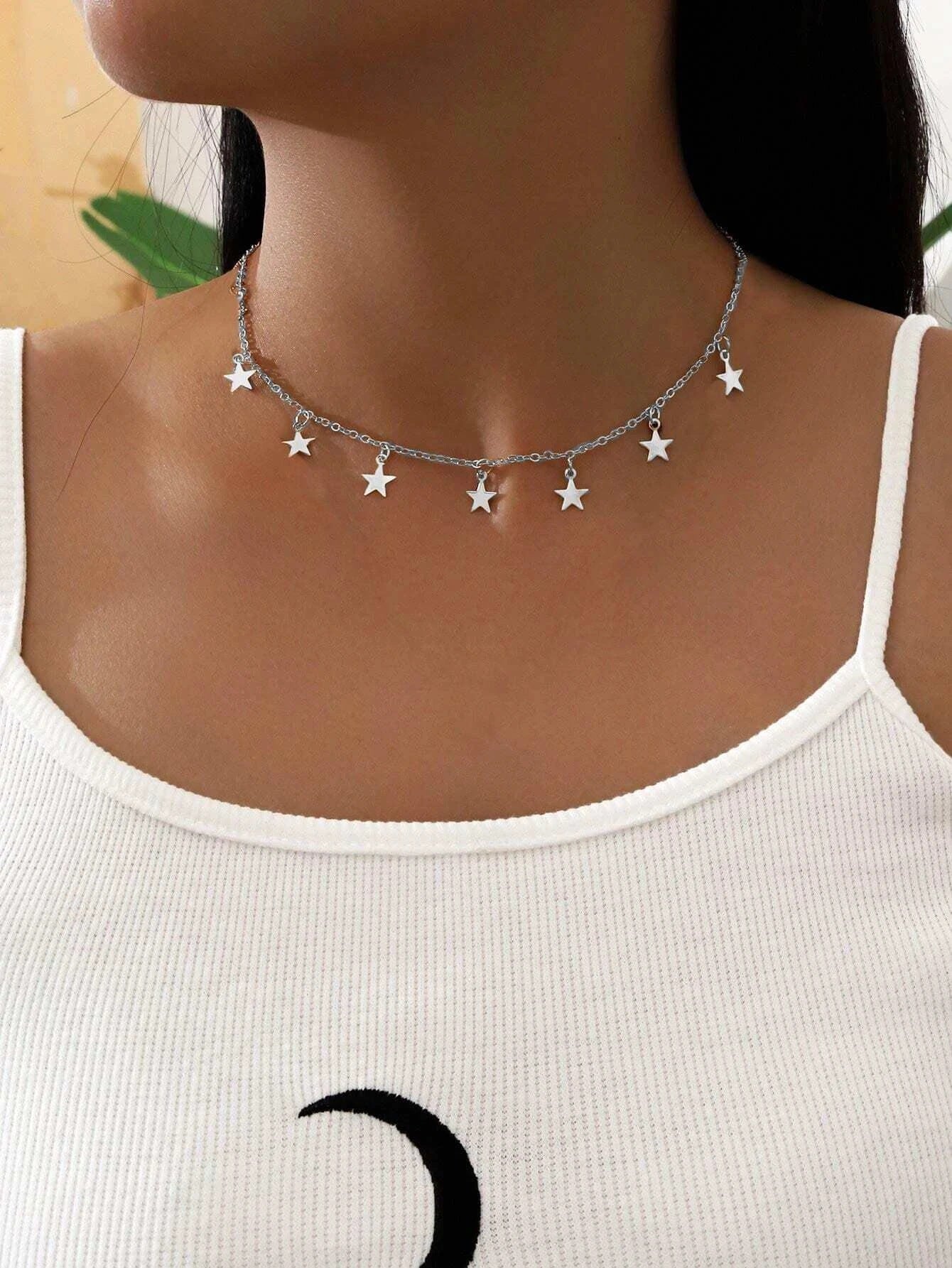 Celestial Star Clavicle Necklace