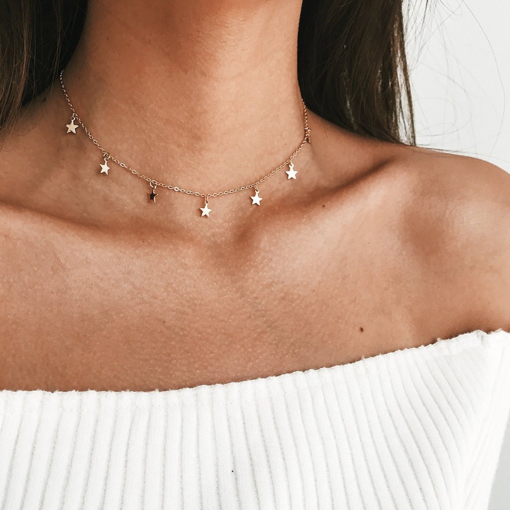 Celestial Star Clavicle Necklace