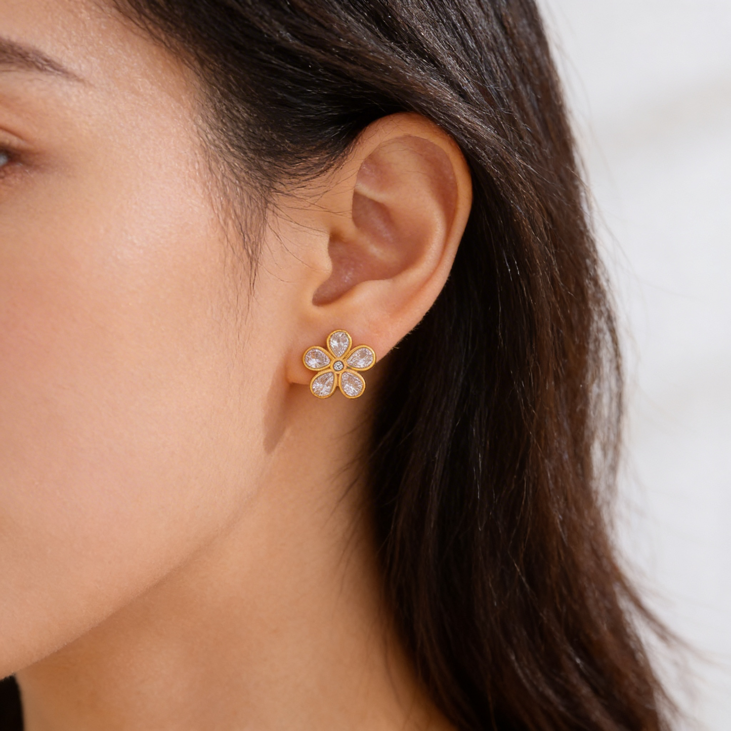 Elide Earrings – Stainless Steel & Gold Finish