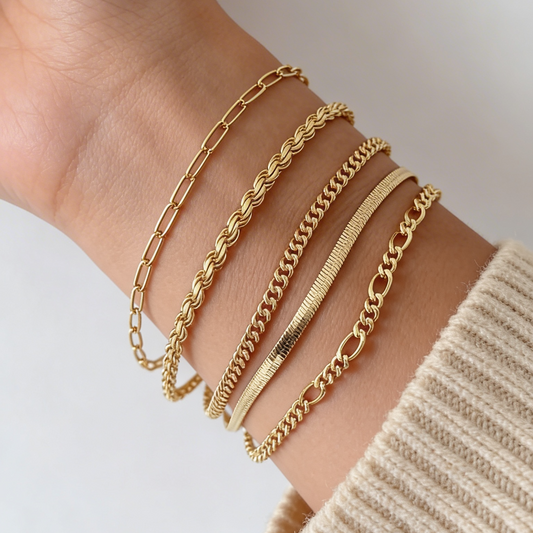 Aura Dorada Bracelet Set