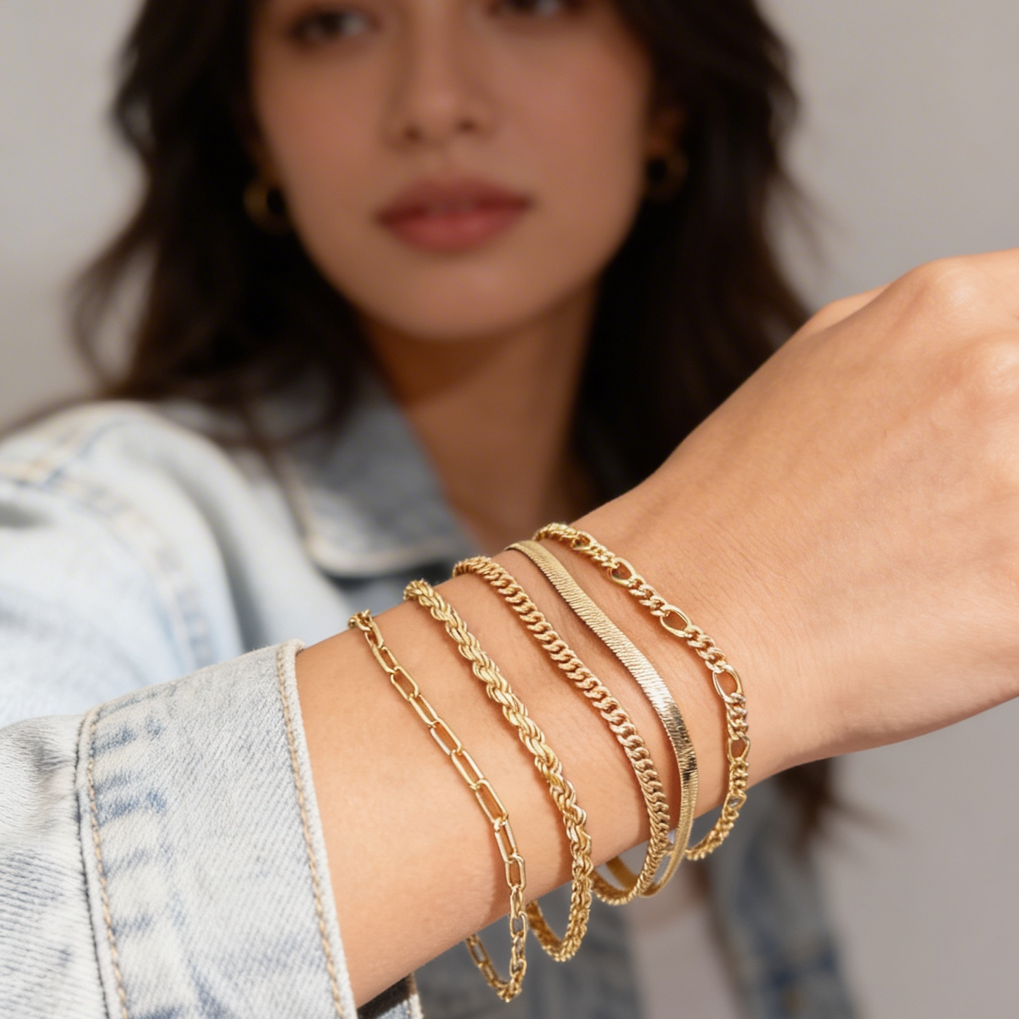 Aura Dorada Bracelet Set